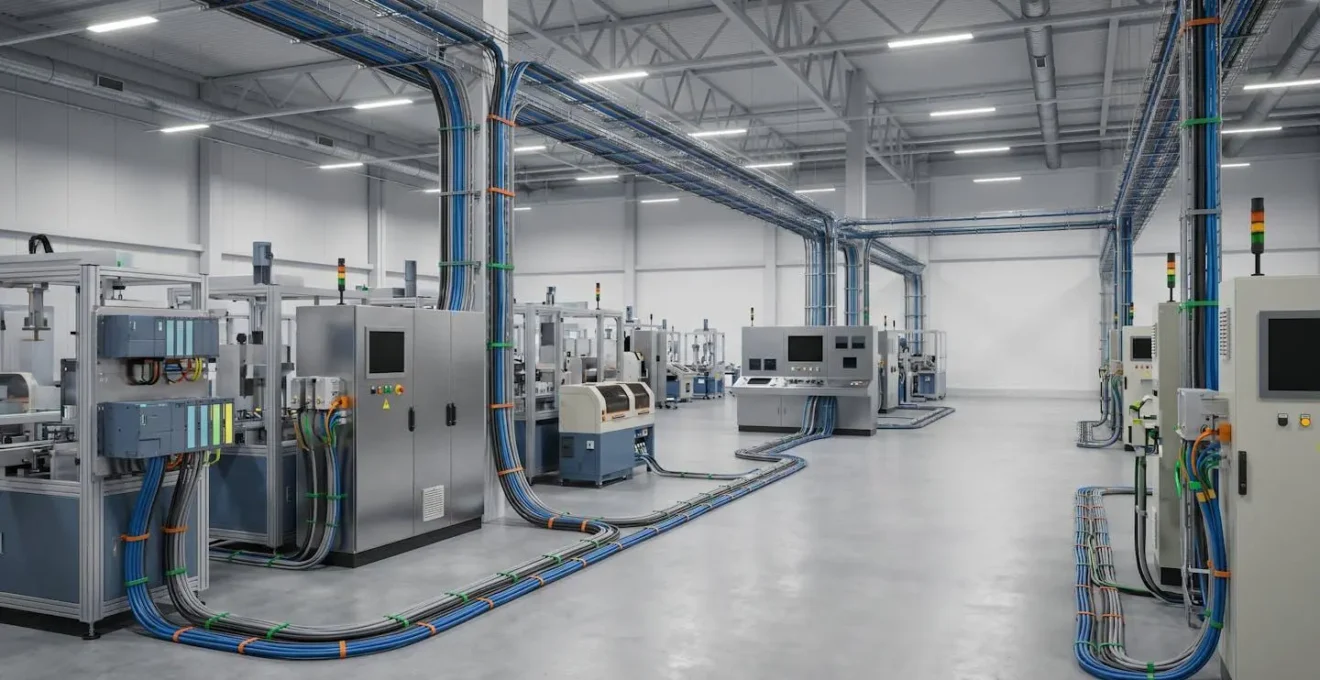 Systeme de supervision industrielle centralise connectant plusieurs automates de fabricants differents sur une ligne de production moderne