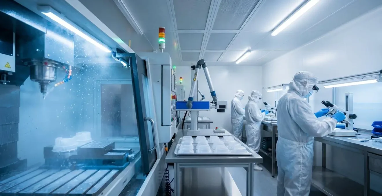 Production industrielle de dispositifs médicaux en plastique avec système de marquage laser et traçabilité numérique